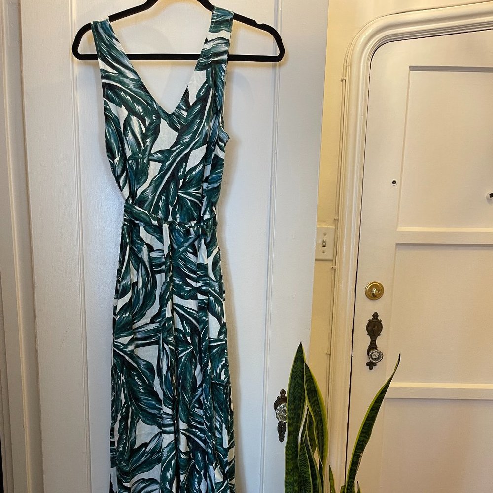 Linen Floral JumpSuit
